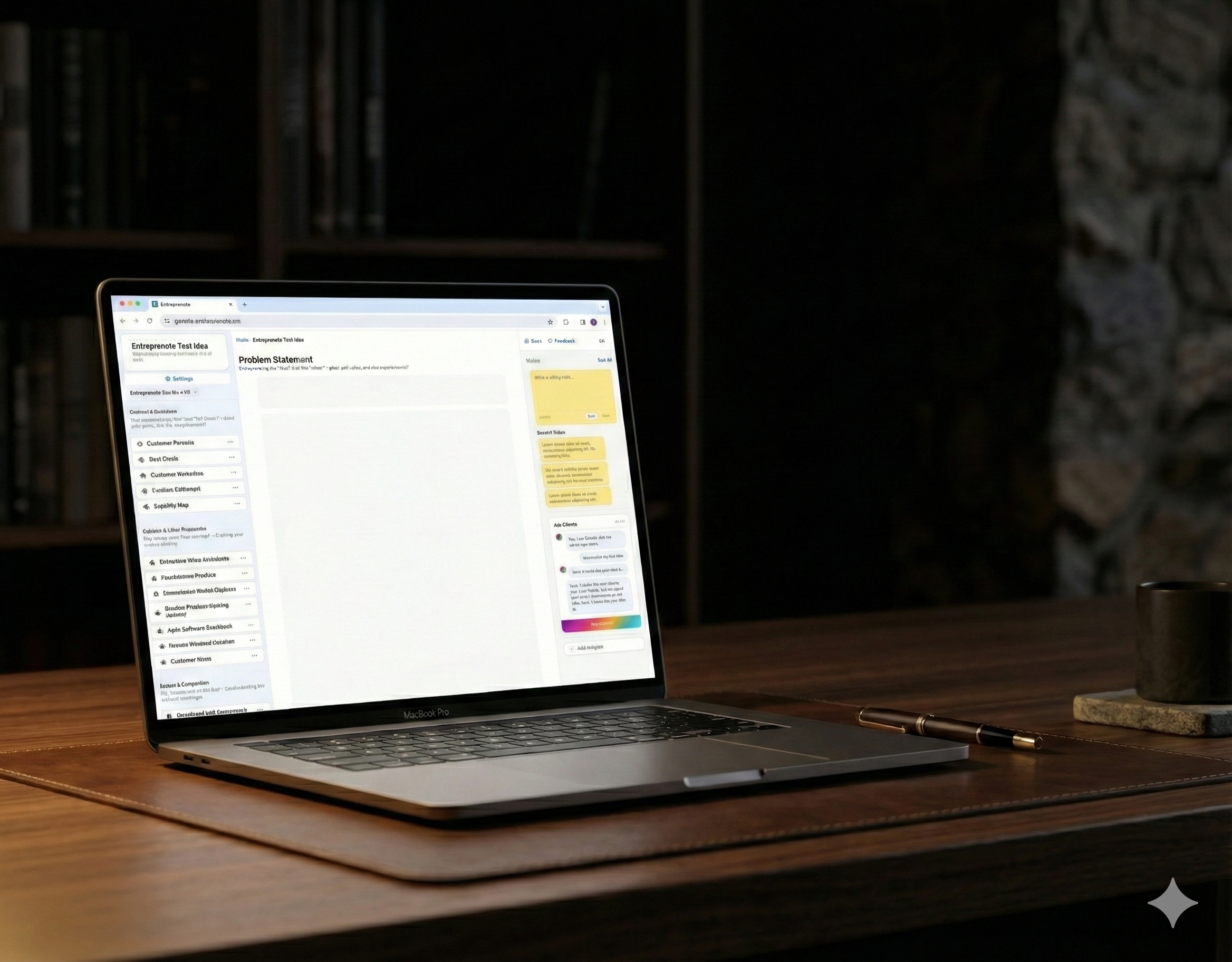Entrepenote Classic Template Preview